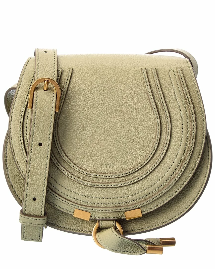 Chloé Marcie Small Leather Saddle Bag Women Shoulder Bags