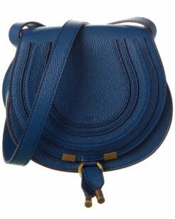 Chloé Marcie Small Leather Saddle Bag Women Shoulder Bags