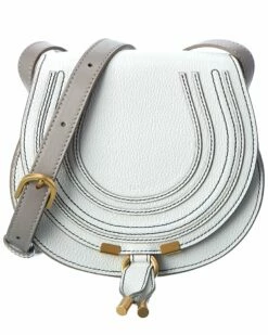 Chloé Marcie Small Leather Saddle Bag Women Shoulder Bags