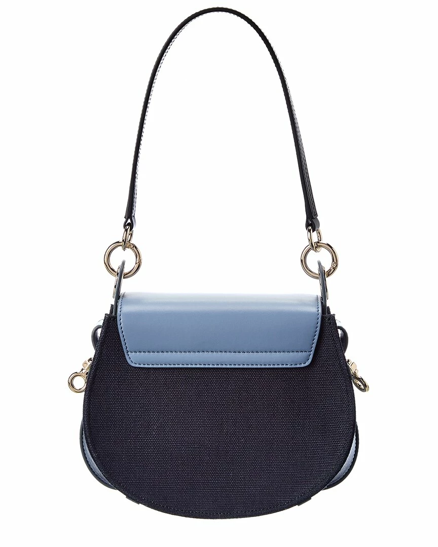 Chloé Tess Small Linen & Leather Shoulder Bag Women Shoulder Bags - Image 2