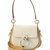 Chloé Tess Small Leather & Suede Shoulder Bag Women Shoulder Bags