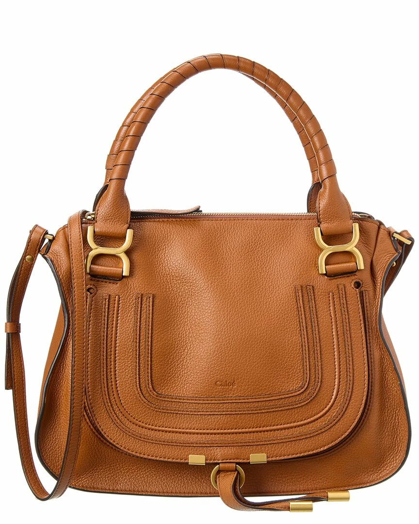 Chloé Marcie Medium Leather Satchel Women Satchels & Top Handles