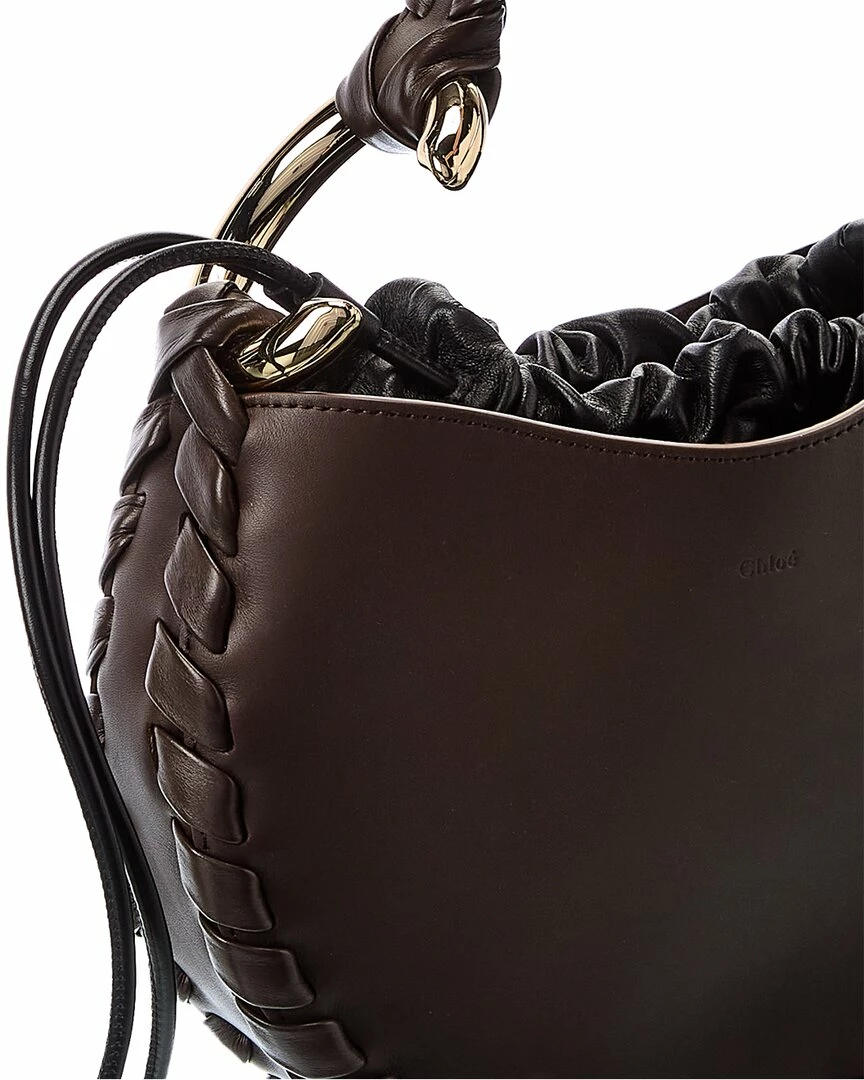 Chloé Mate Small Leather Hobo Bag Women Shoulder Bags - Image 3