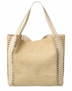 Chloé Louela Suede & Leather Shopper Tote Women Totes