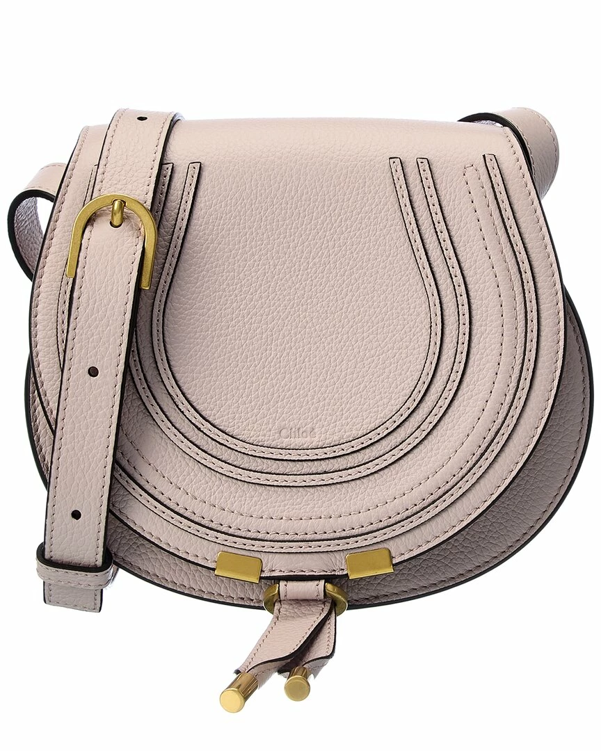 Chloé Marcie Small Leather Saddle Bag Women Shoulder Bags