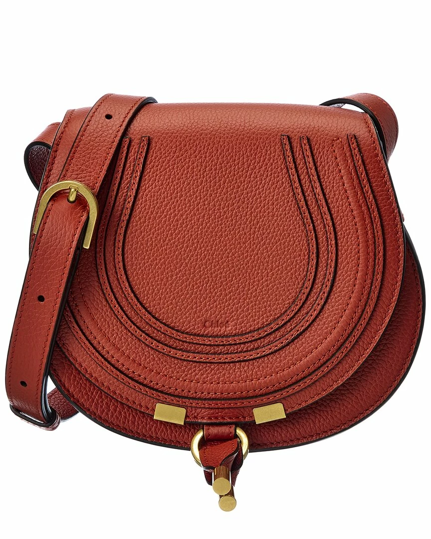 Chloé Marcie Small Leather Saddle Bag Women Shoulder Bags