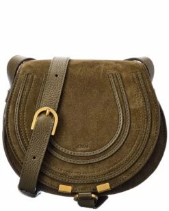 Chloé Marcie Small Suede Shoulder Bag Women Shoulder Bags