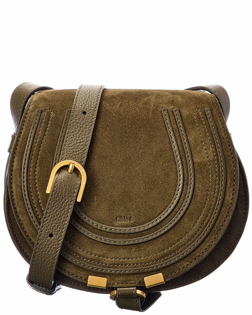 Chloé Marcie Small Suede Shoulder Bag Women Shoulder Bags