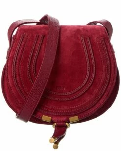 Chloé Marcie Small Suede Shoulder Bag Women Shoulder Bags