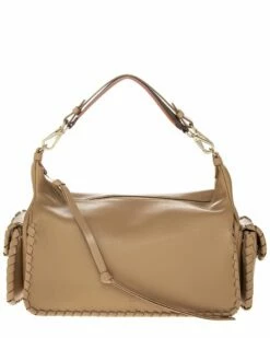 Chloé Nahir Leather Shoulder Bag Women Shoulder Bags