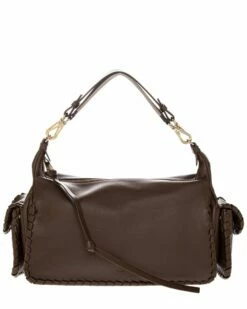 Chloé Nahir Leather Shoulder Bag Women Shoulder Bags