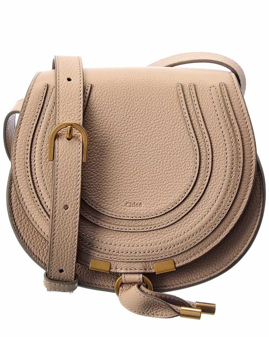 Chloé Marcie Small Leather Saddle Bag Women Shoulder Bags