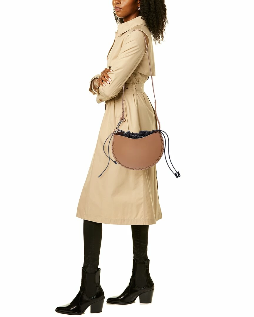 Chloé Mate Small Leather Hobo Bag Women Shoulder Bags - Image 4