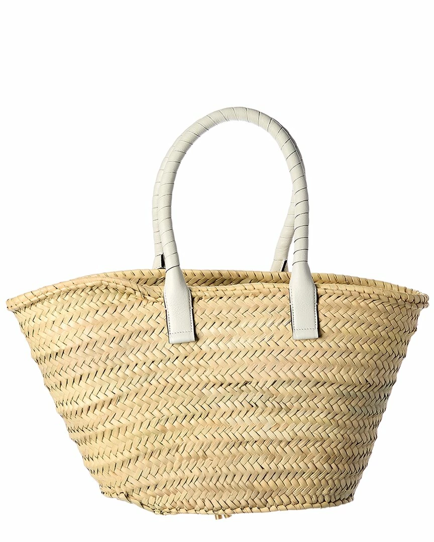 Chloé Marcie Medium Raffia & Leather Basket Tote Women Totes - Image 2