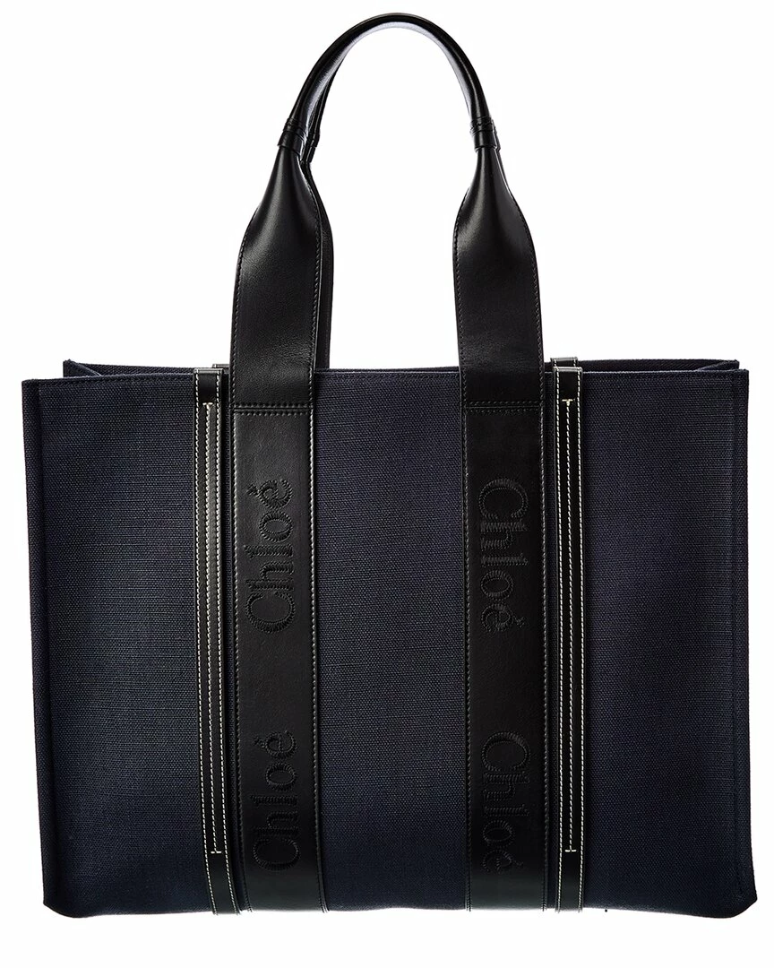 Chloé Woody Large Denim Tote Women Totes