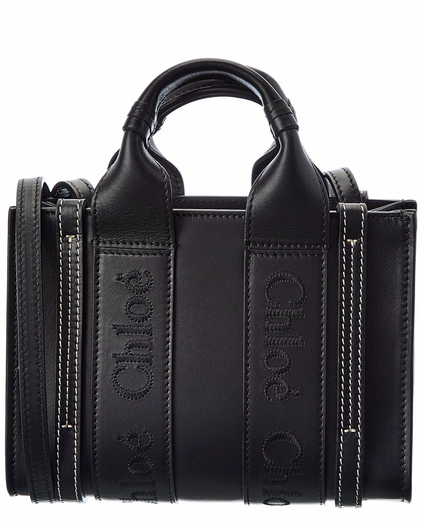 Chloé Woody Mini Leather Tote Women Totes
