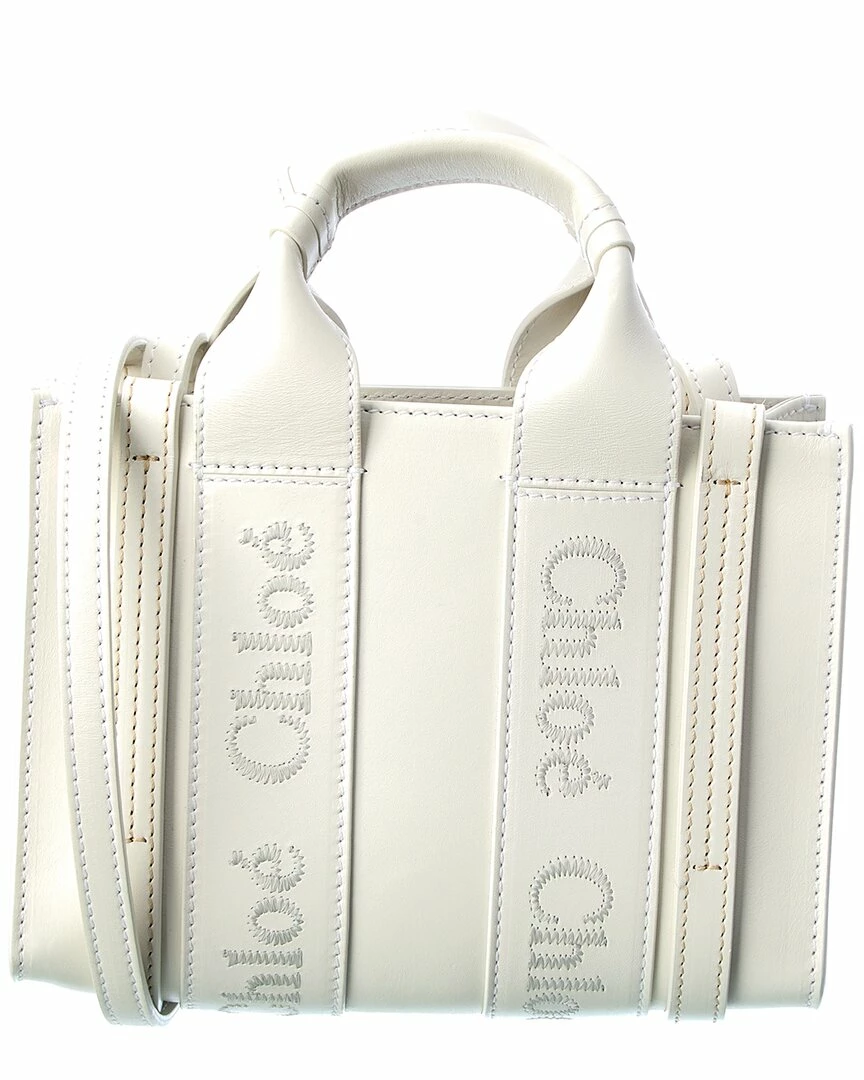 Chloé Woody Mini Leather Tote Women Totes