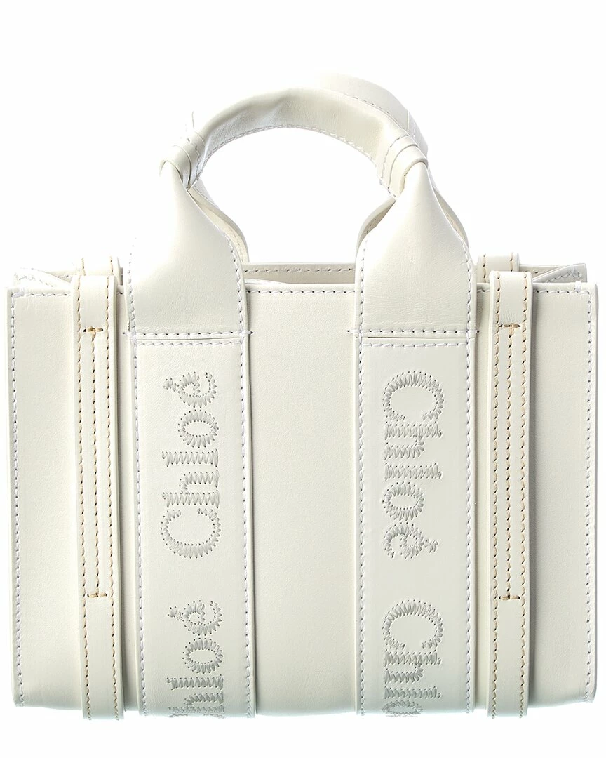 Chloé Woody Mini Leather Tote Women Totes - Image 2