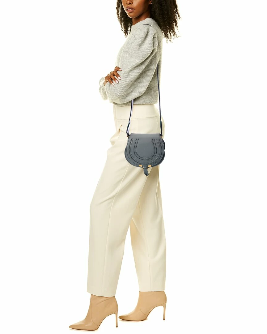 Chloé Marcie Small Leather Shoulder Bag Women Shoulder Bags - Image 4