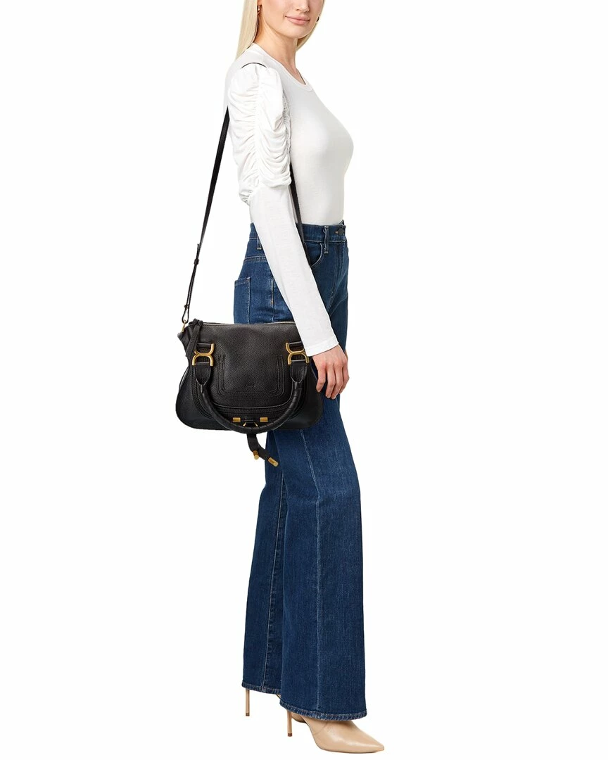 Chloé Marcie Small Leather Satchel Women Satchels & Top Handles - Image 4