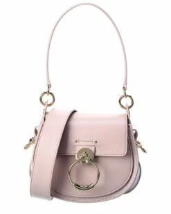 Chloé Tess Small Leather & Suede Shoulder Bag Women Totes