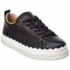 Chloé Lauren Scalloped Leather Sneaker Women Fashion Sneakers