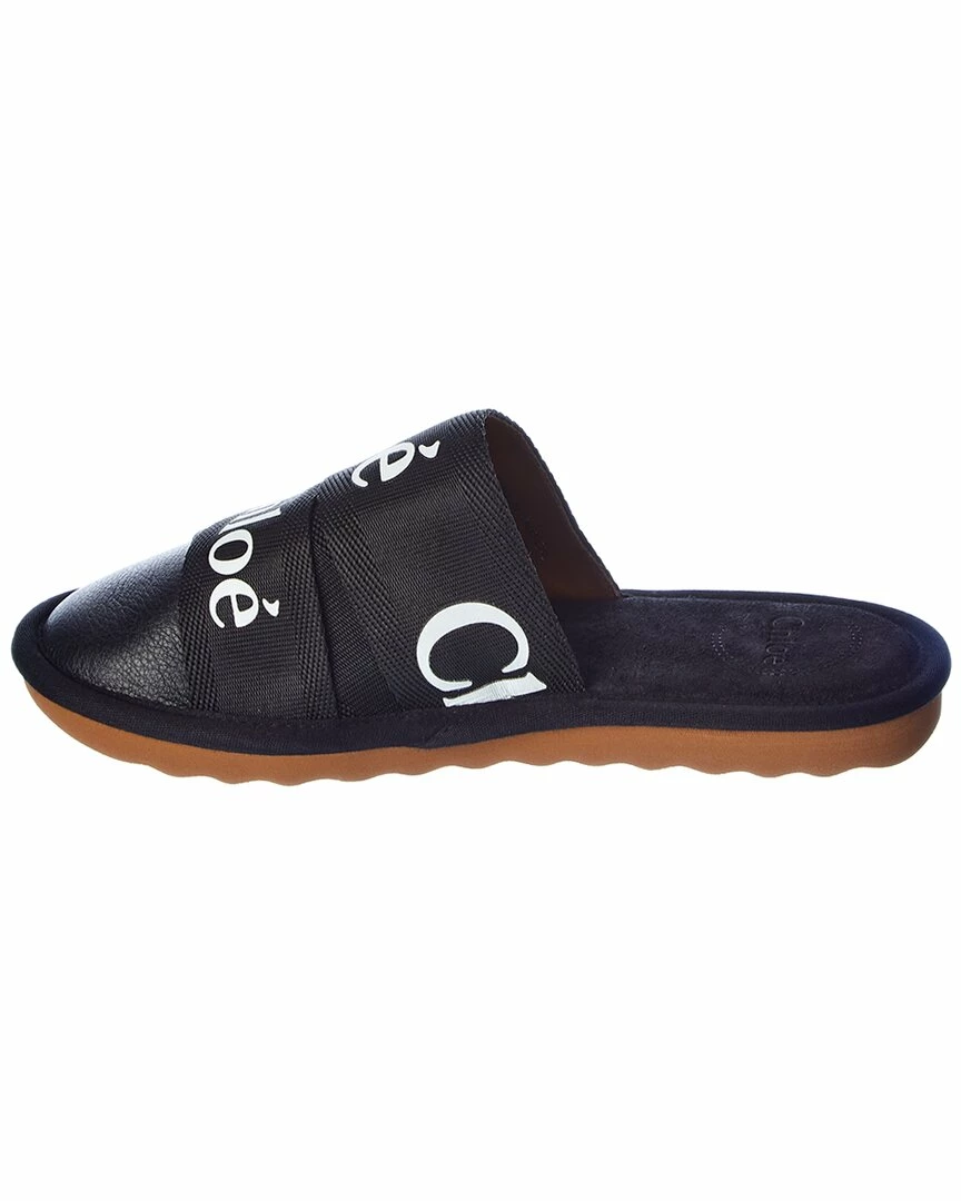 Chloé Woody Canvas & Leather Slipper Women Flats - Image 2