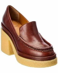 Chloé Jamie Leather Platform Pump Women Pumps