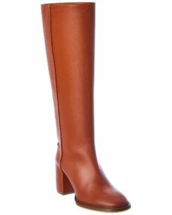 Chloé Edith Leather Knee-High Boot Women Boots