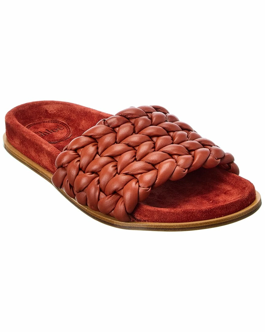 Chloé Kacey Leather Slide Women Flats