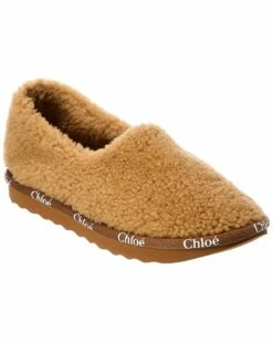 Chloé Woody Shearling Slipper Women Flats