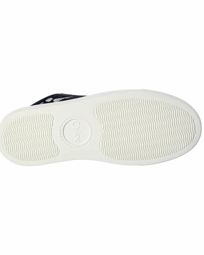 Chloé Lauren Lace & Leather Sneaker Women Fashion Sneakers - Image 4