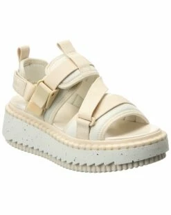 Chloé Lilli Leather Platform Sandal Women Flat Sandals