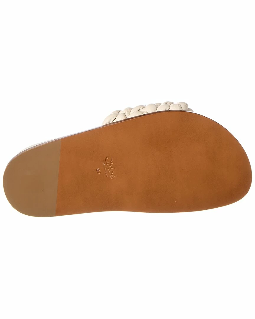 Chloé Kacey Leather Slide Women Slides & Mules - Image 4