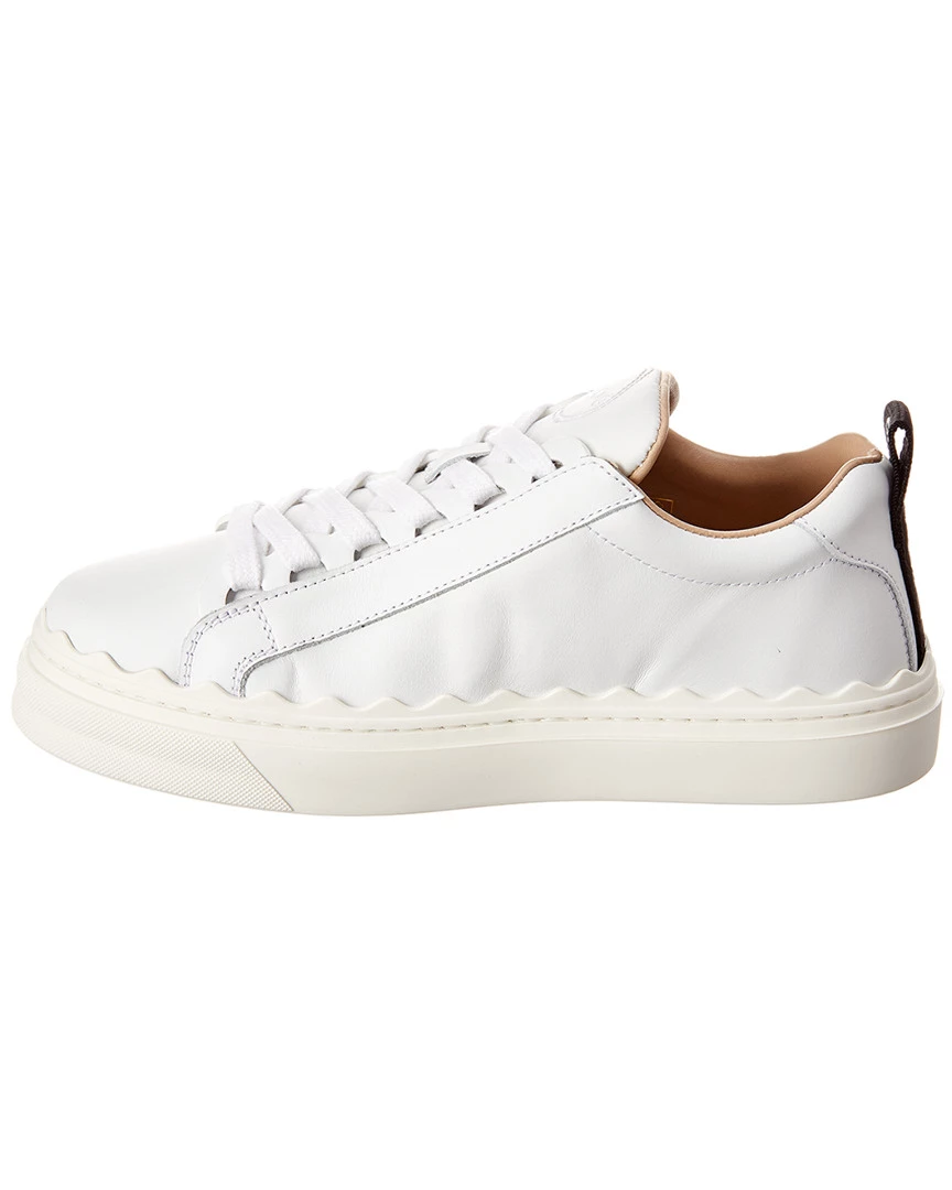 Chloé Lauren Scalloped Leather Sneaker Women Fashion Sneakers - Image 2