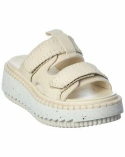 Chloé Lilli Suede & Leather Platform Sandal Women Flat Sandals