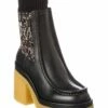 Chloé Jamie Sock Leather Bootie Women Boots