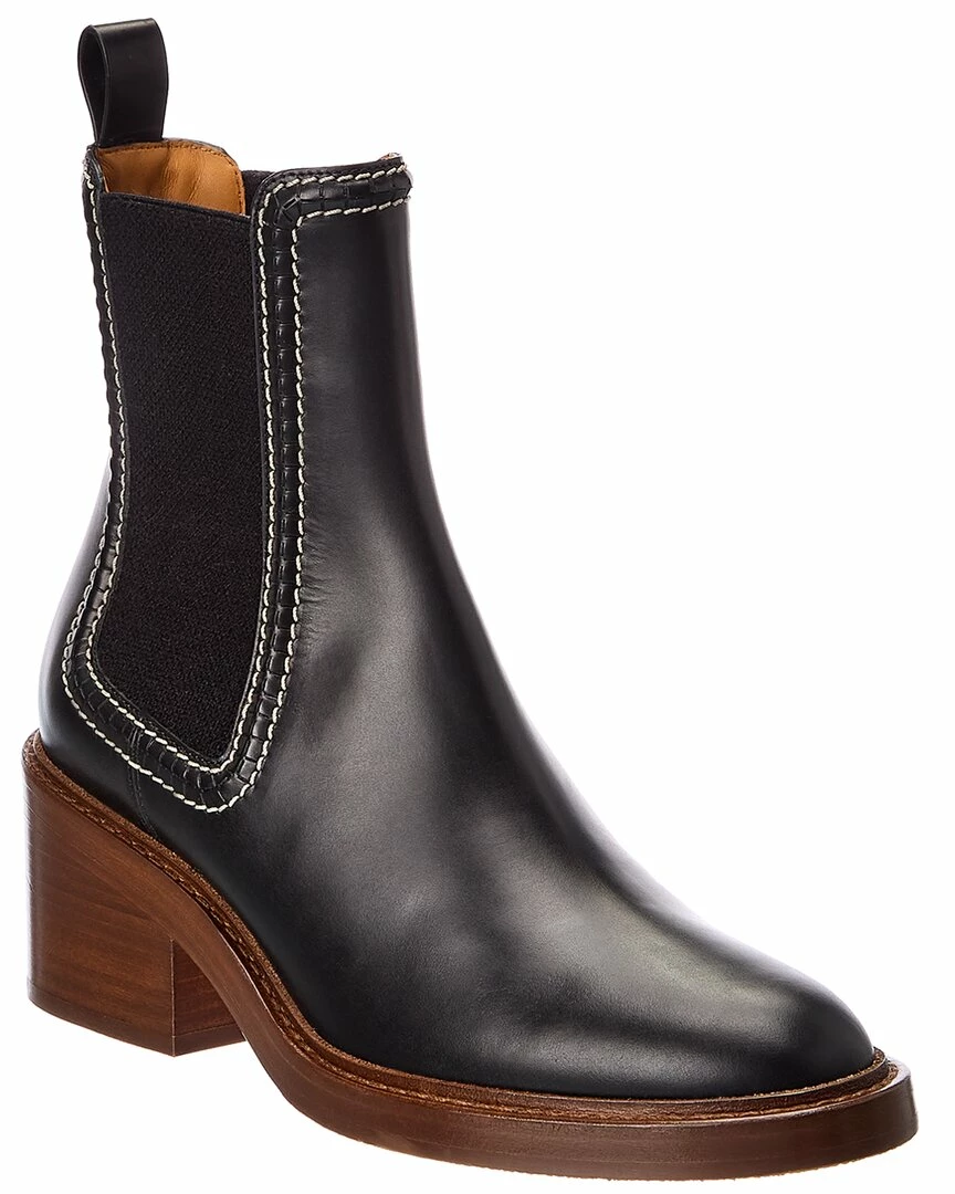Chloé Mallo Leather Bootie Women Booties