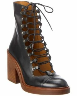 Chloé May Leather Bootie Women Booties