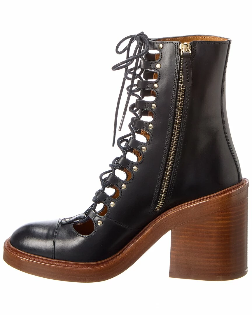 Chloé May Leather Bootie Women Booties - Image 2