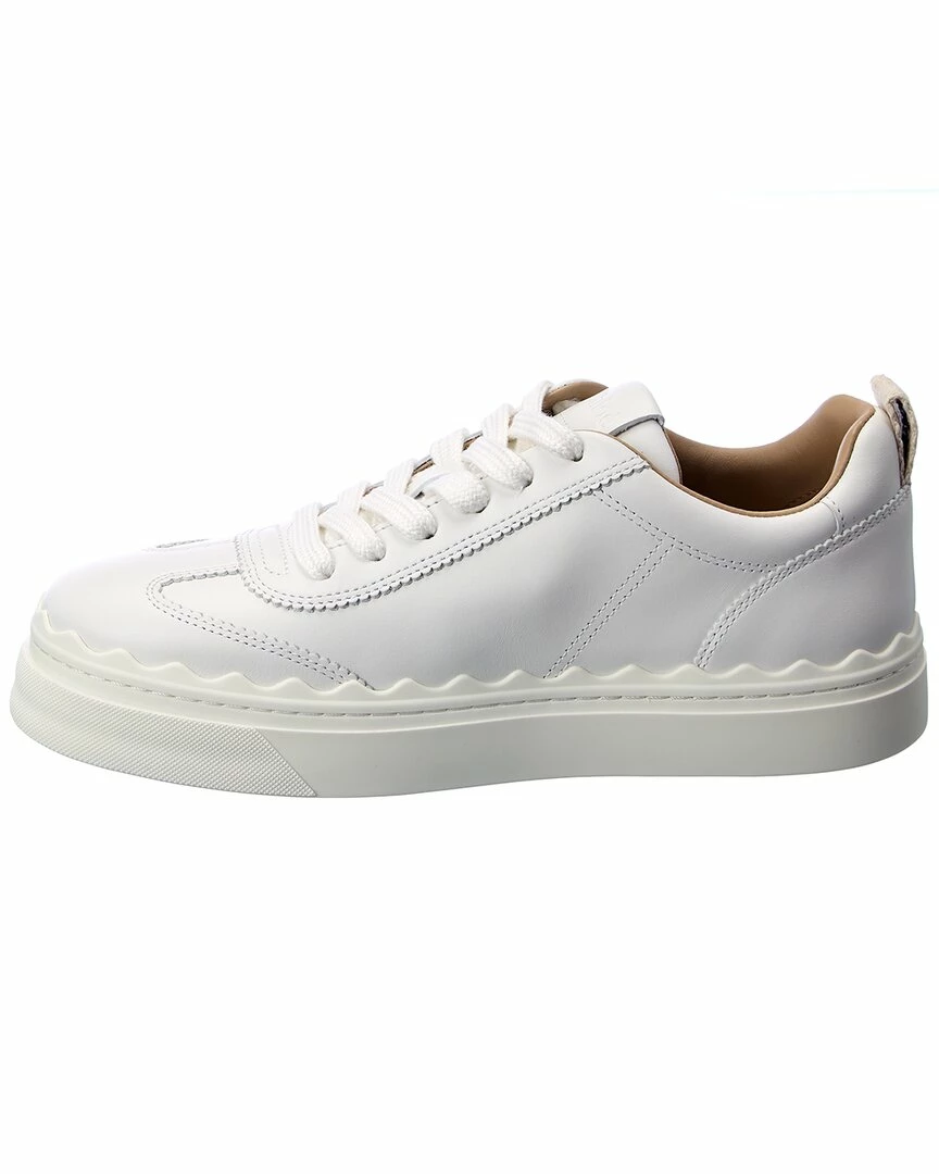 Chloé Lauren Scalloped Leather Sneaker Women Fashion Sneakers - Image 2