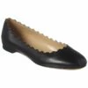 Chloé Lauren Scalloped Leather Ballerina Flat Women Flats