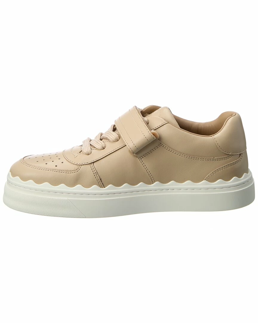 Chloé Lauren Scalloped Leather Sneaker Women Fashion Sneakers - Image 2