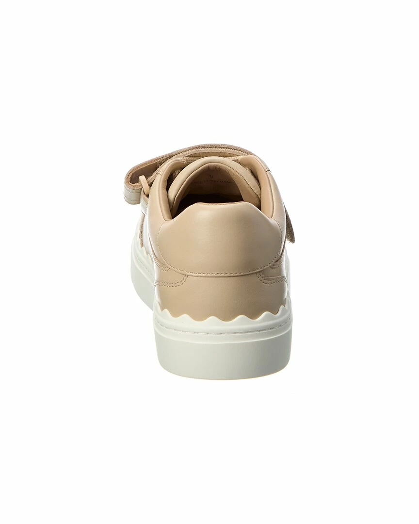 Chloé Lauren Scalloped Leather Sneaker Women Fashion Sneakers - Image 3