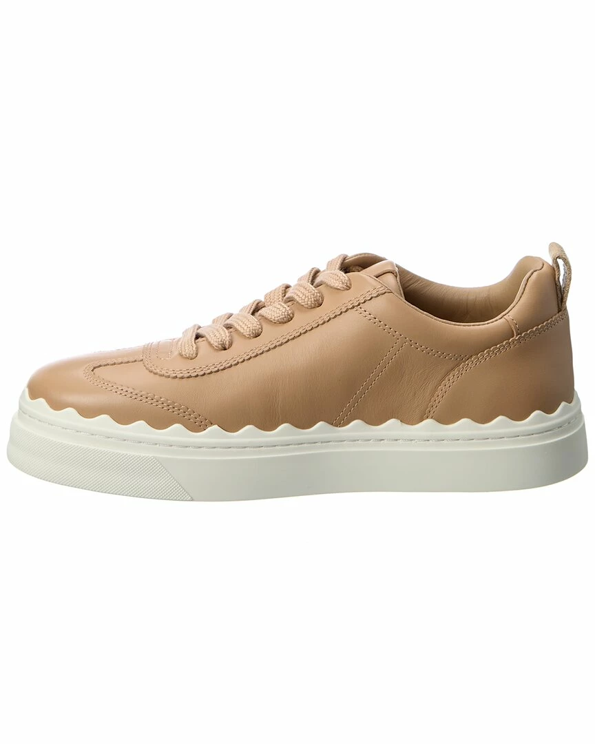 Chloé Lauren Scalloped Leather Sneaker Women Fashion Sneakers - Image 2
