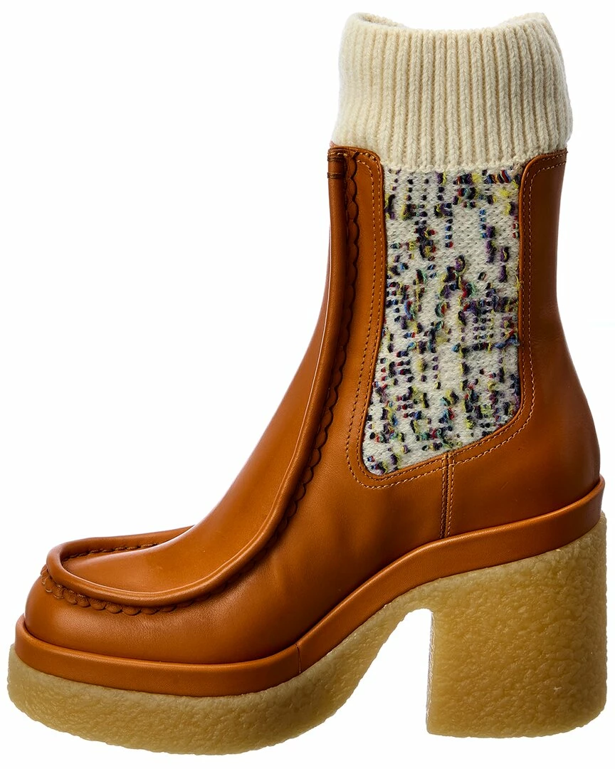 Chloé Jamie Sock Leather Bootie Women Boots - Image 2