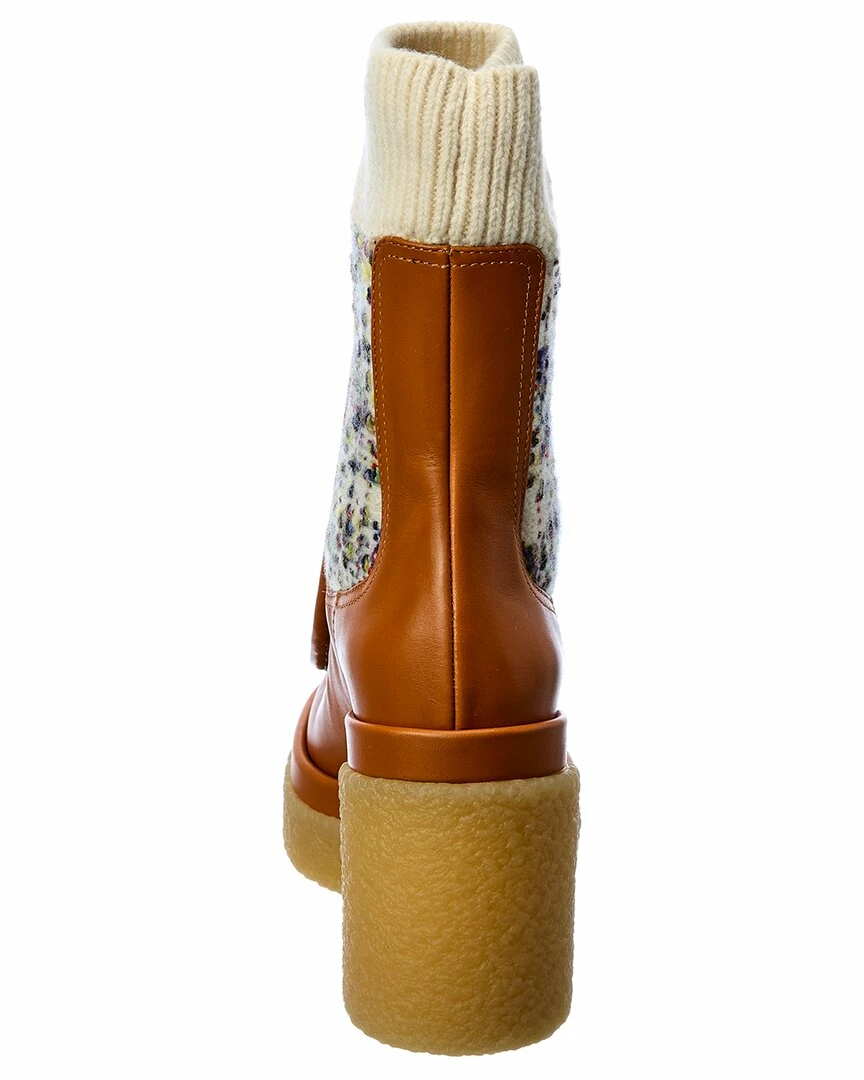 Chloé Jamie Sock Leather Bootie Women Boots - Image 3