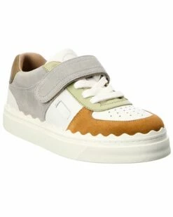 Chloé Chloe Lauren Leather & Suede Sneaker Women Fashion Sneakers