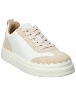 Chloé Lauren Leather & Suede Sneaker Women Fashion Sneakers