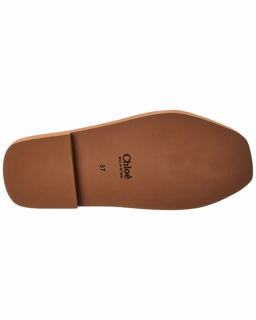 Chloé Woody Logo Canvas Slide Women Flats - Image 4